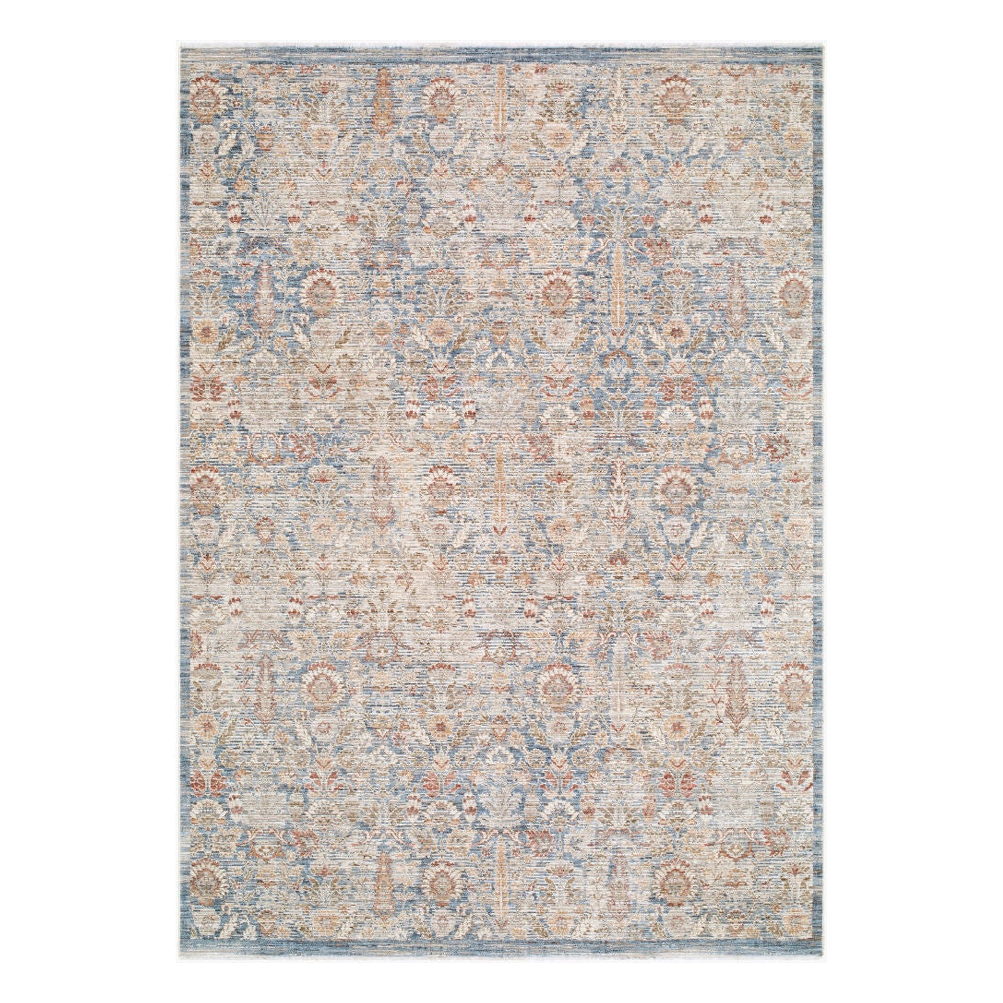 Montreux Denim/Tan Machine Woven Rug MNX-2308 - 6'7" x 9'6"