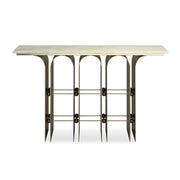 Nexus Brushed Deep Bronze Console Table 56.50" by Caracole