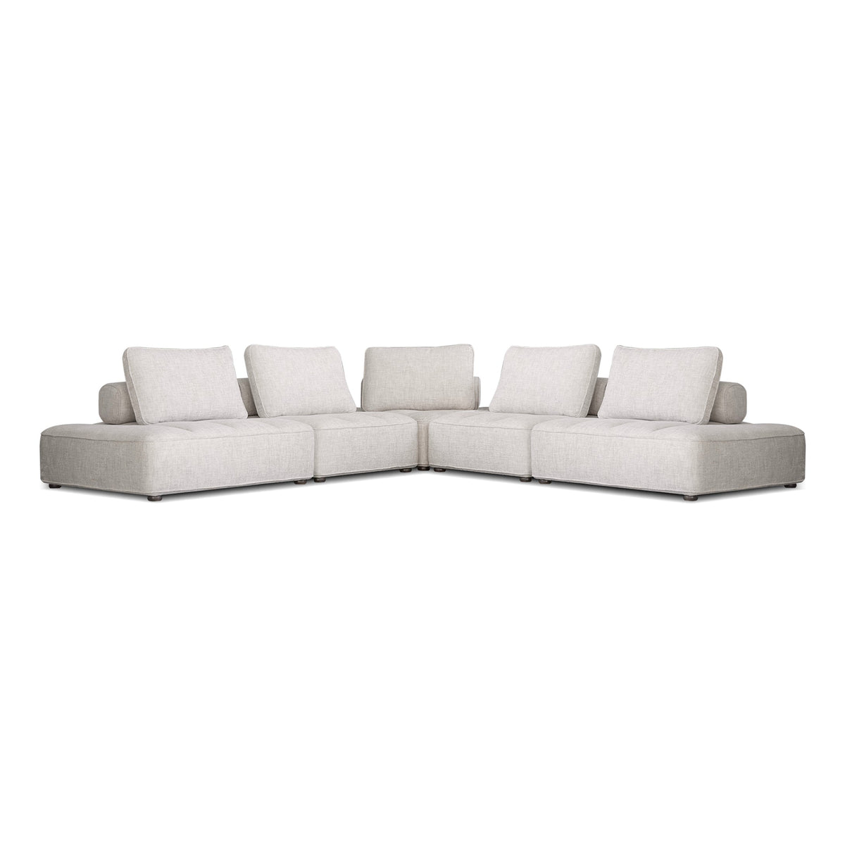 Flux Sectional with backrest mechanism 5-Piece Crema by Mobital - image 1