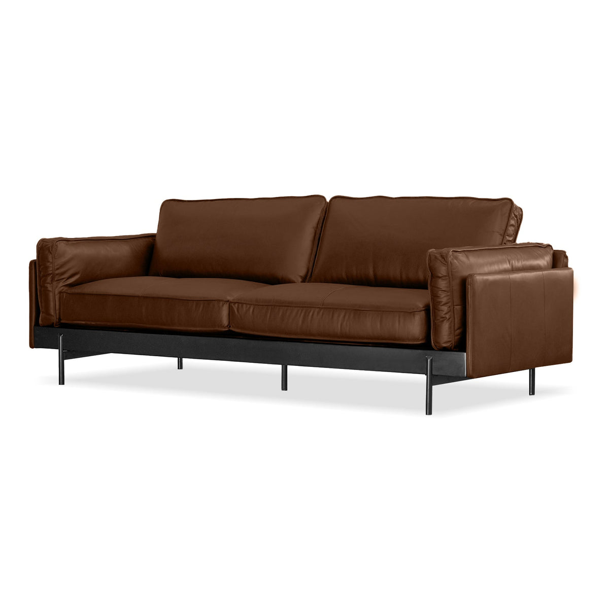 Idris Sofa 3 Seater Chocolate by Mobital - image 1