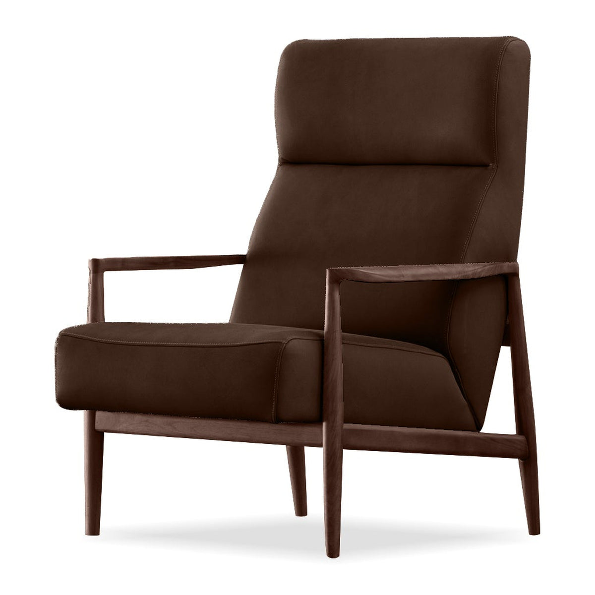 George Lounge Chair Vintage Mocca by Mobital - image 1