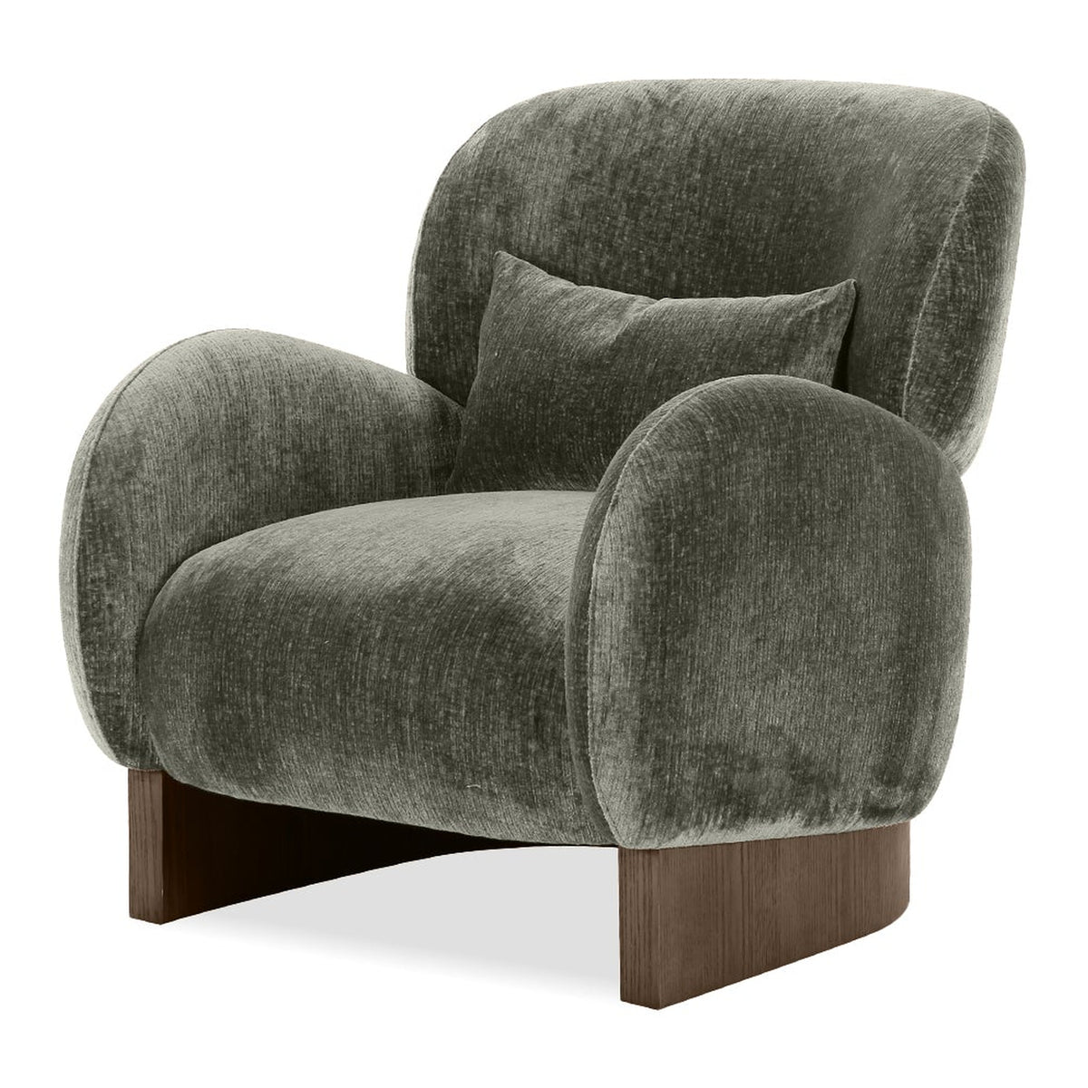 Cuddle Lounge Chair Deep Green by Mobital - image 1