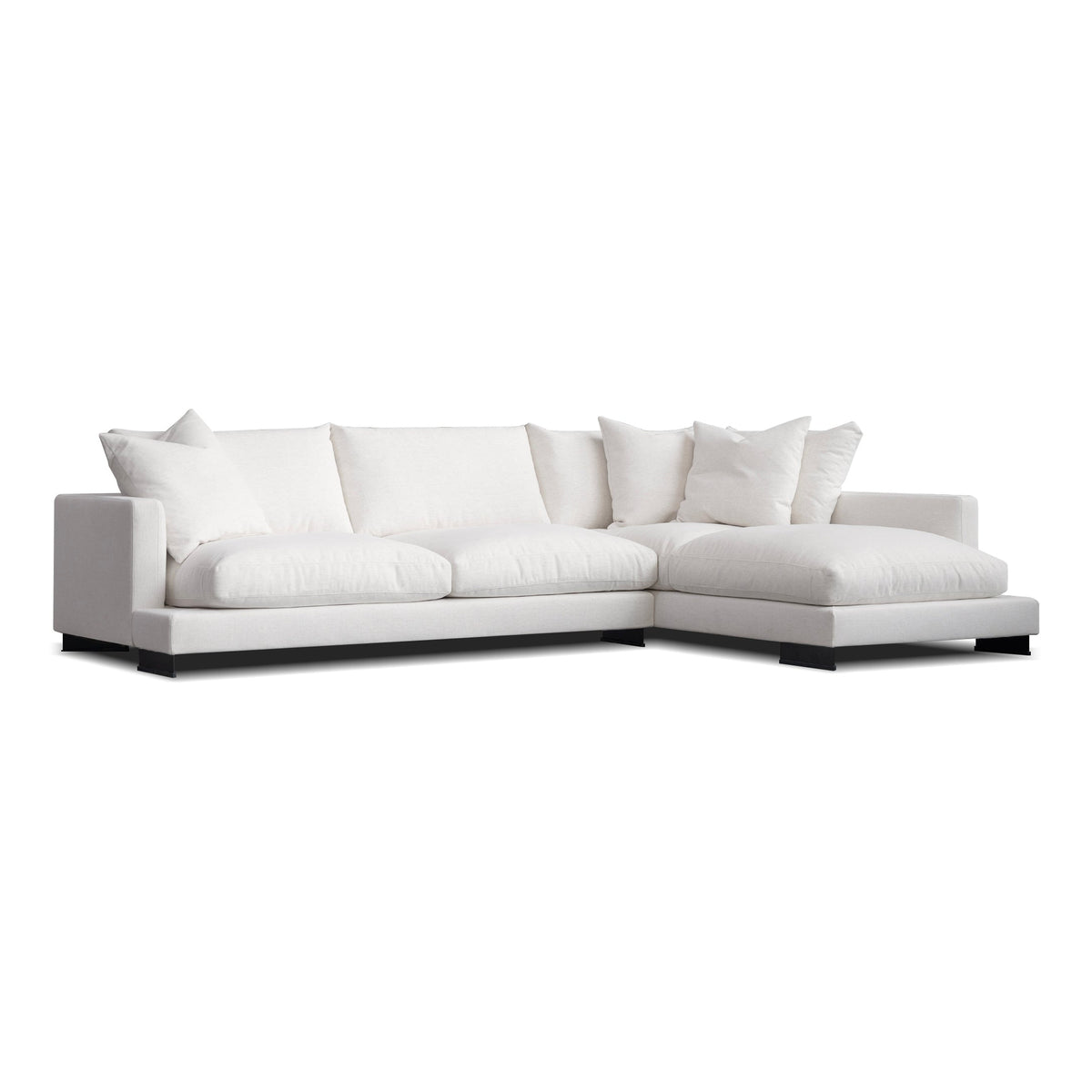 Weekender Sectional Chaise Facing Right Nomad Snow by Mobital - image 1