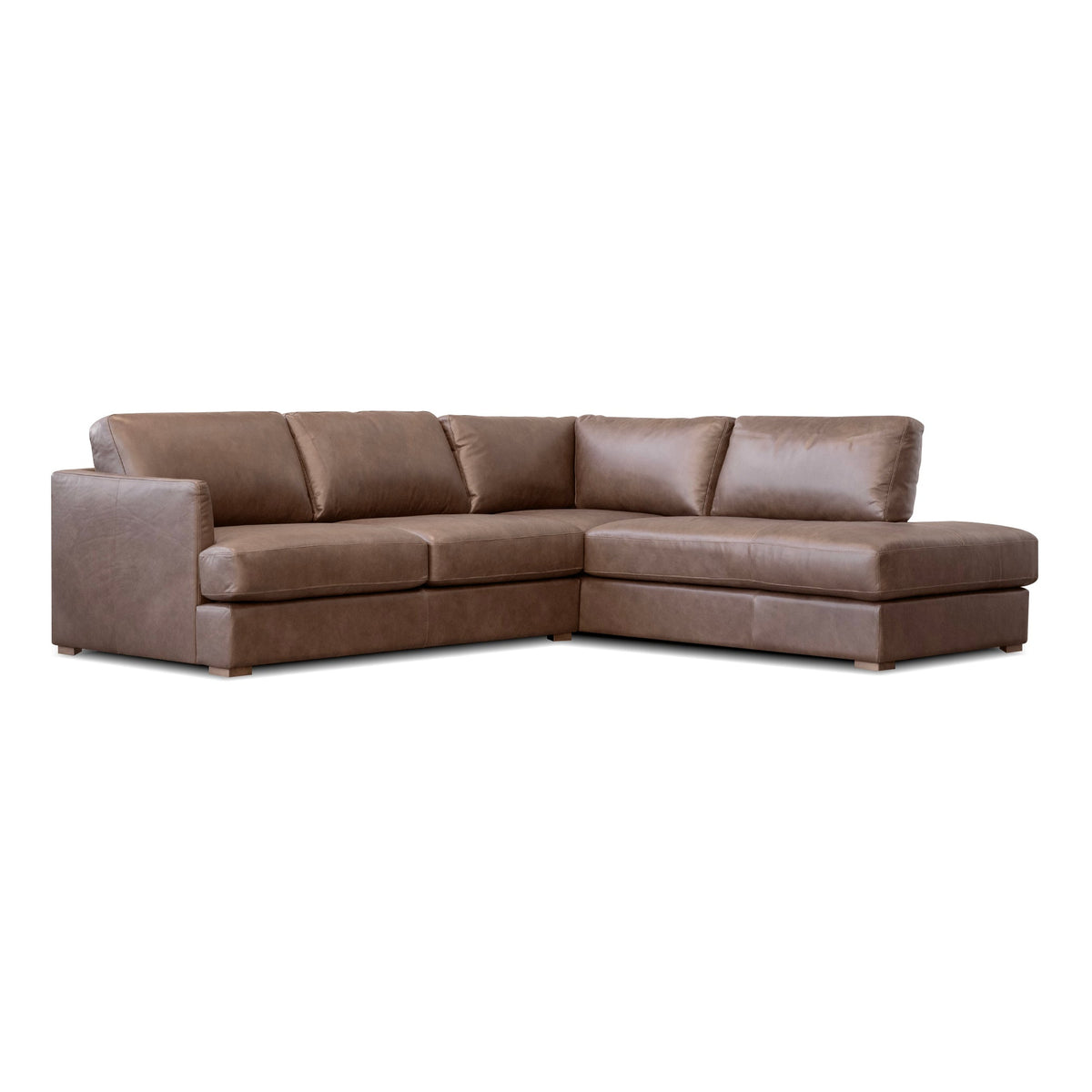 Malea Sectional 2-Piece Chaise Right Side Facing Hot Chocolate by Mobital - image 1