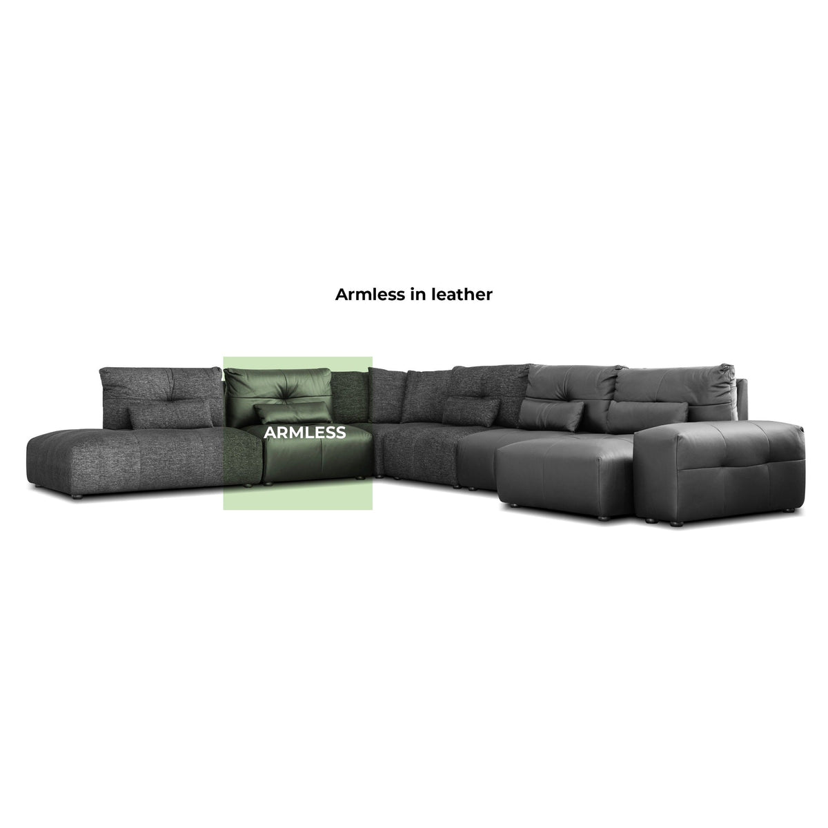 Shuffle Armless Black by Mobital - image 1