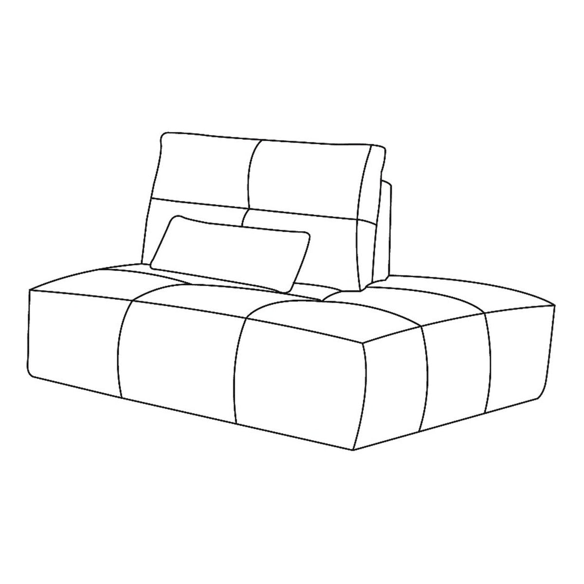 Shuffle Open Facing Right with moving backrest mechanism 2-Seater Black by Mobital - image 1
