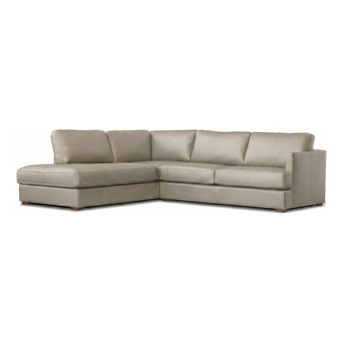 Malea Sectional 2-Piece Chaise Left Side Facing Light Stone by Mobital - image 1