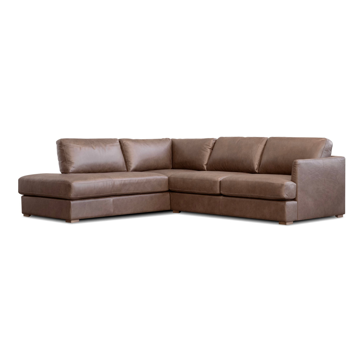Malea Sectional 2-Piece Chaise Left Side Facing Hot Chocolate by Mobital - image 1
