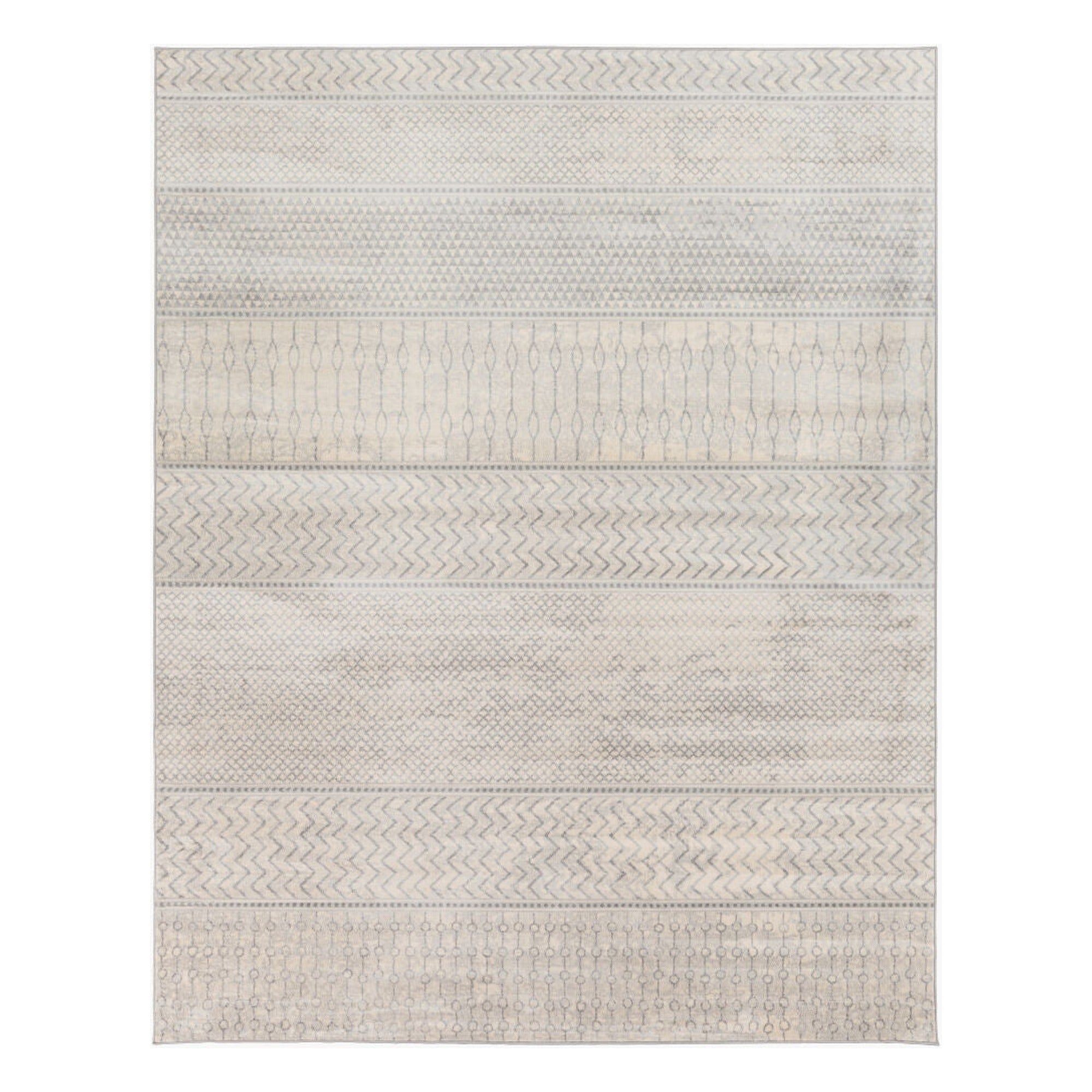 Monaco Gray/Silver Gray Machine Woven Rug MOC-2306 - 2' x 2'11"