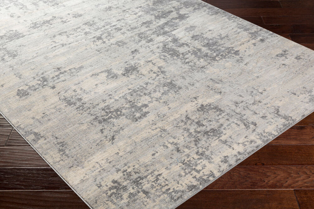 Monaco Gray/Silver Gray Machine Woven Rug MOC-2311 - corner