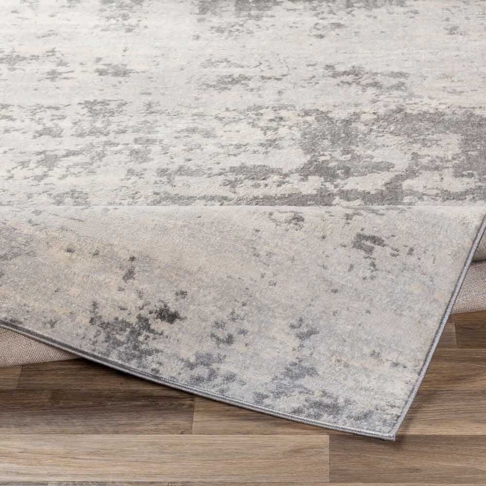 Monaco Gray/Silver Gray Machine Woven Rug MOC-2311 - fold