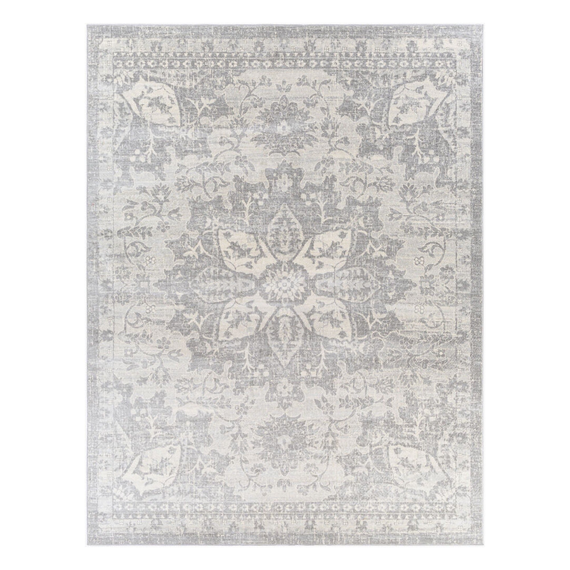 Monaco Gray/Silver Gray Machine Woven Rug MOC-2328 - 2' x 2'11"