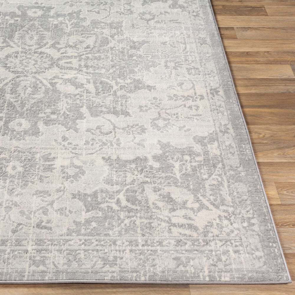 Monaco Gray/Silver Gray Machine Woven Rug MOC-2328 - front