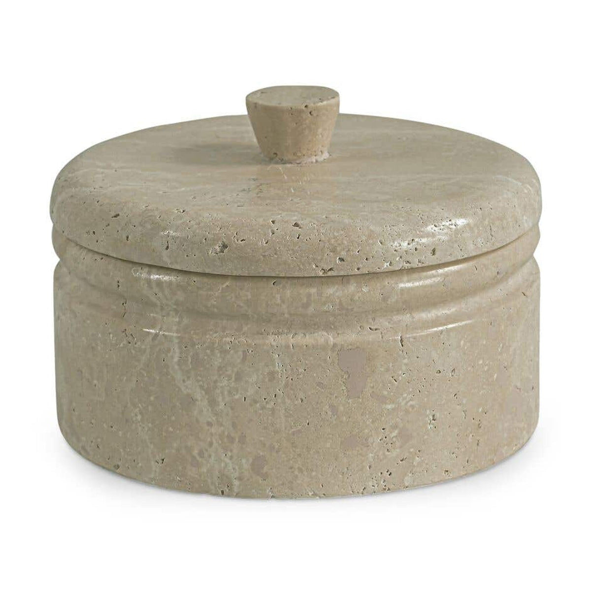 Valencia Round Travertine Box by Moe's Home Collection