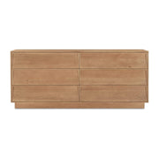 Hudson 6 Drawer Dresser Natural by Moe's Home Collection