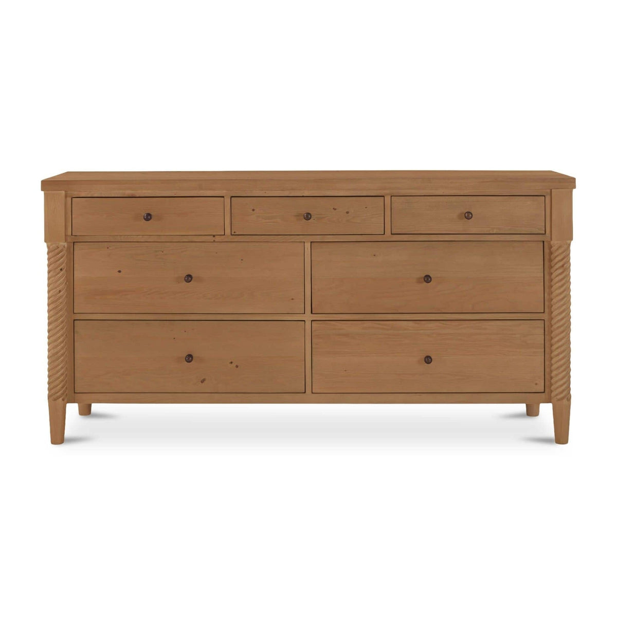 Joni 7 Drawer Dresser Natural by Moe's Home Collection