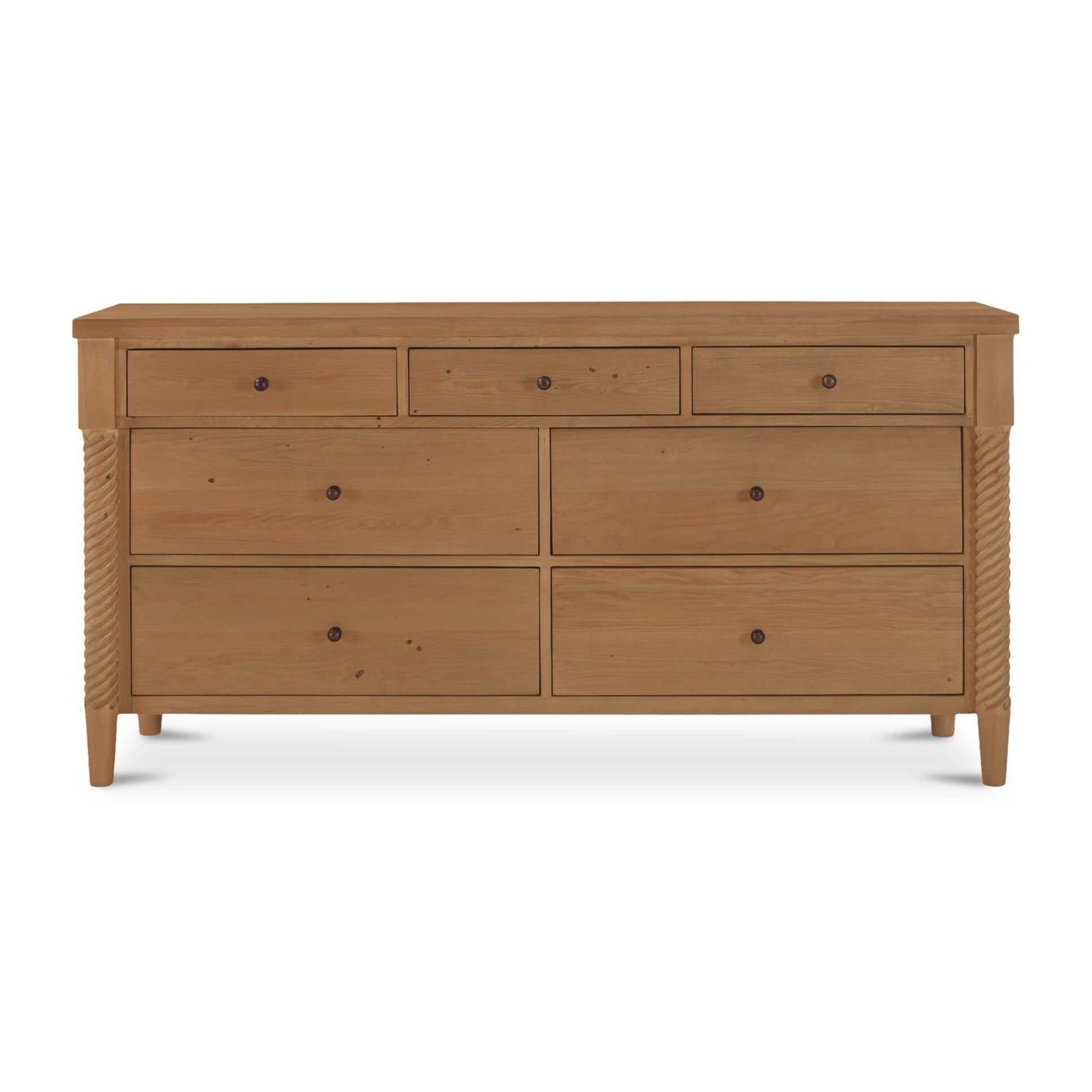 Joni 7 Drawer Dresser Natural by Moe's Home Collection