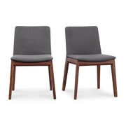 Deco Dining Chair Dark Grey - Set Of Two by Moe's Home Collection