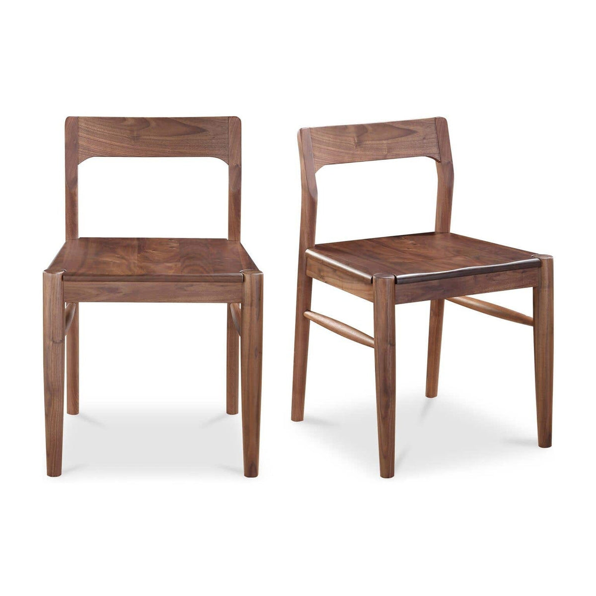 Owing Dining Chair Walnut Brown - Set Of Two by Moe's Home Collection