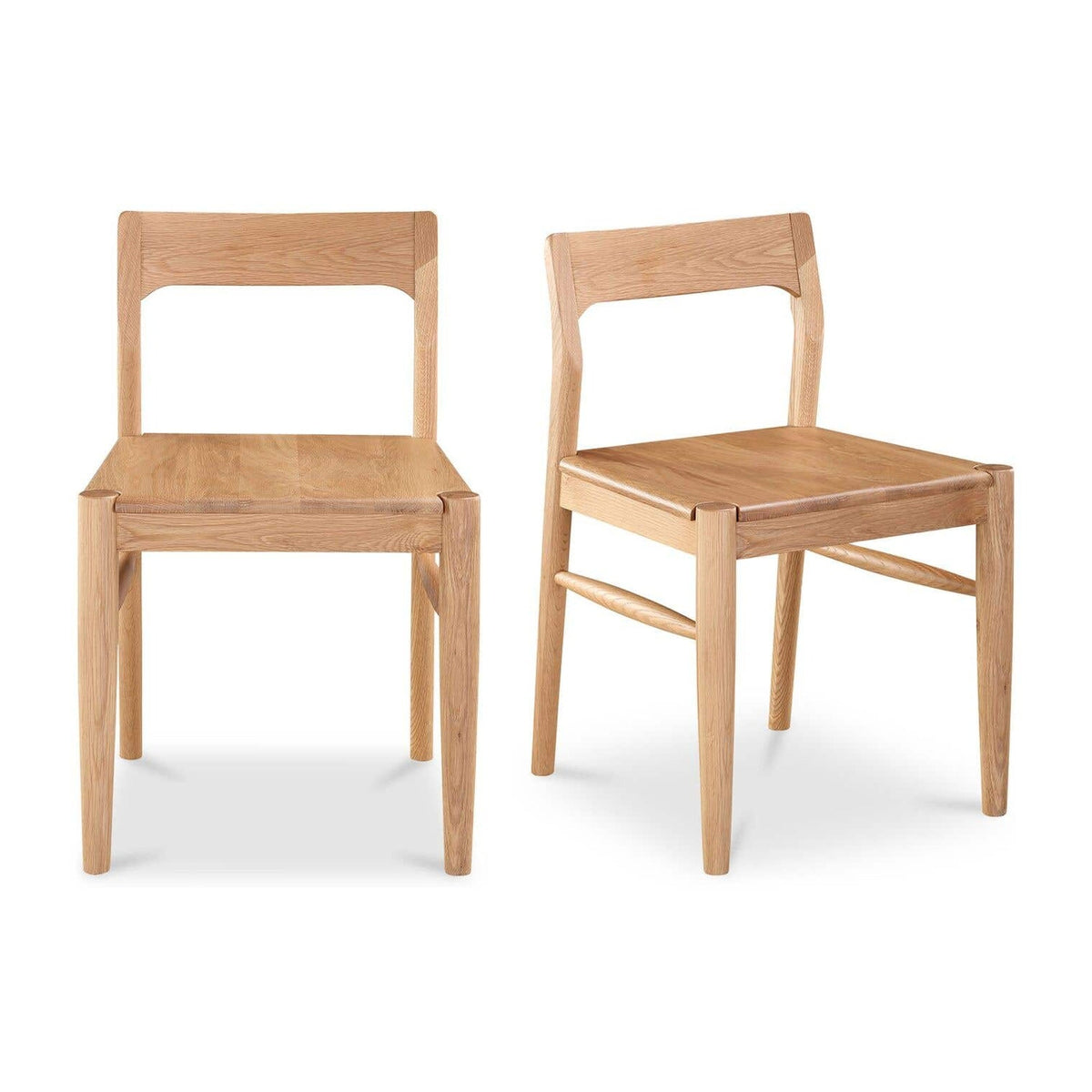 Owing Dining Chair Natural Oak - Set Of Two by Moe's Home Collection