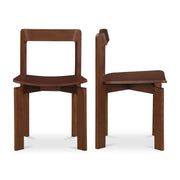 Daifuku Dining Chair Brown – Set Of Two by Moe's Home Collection