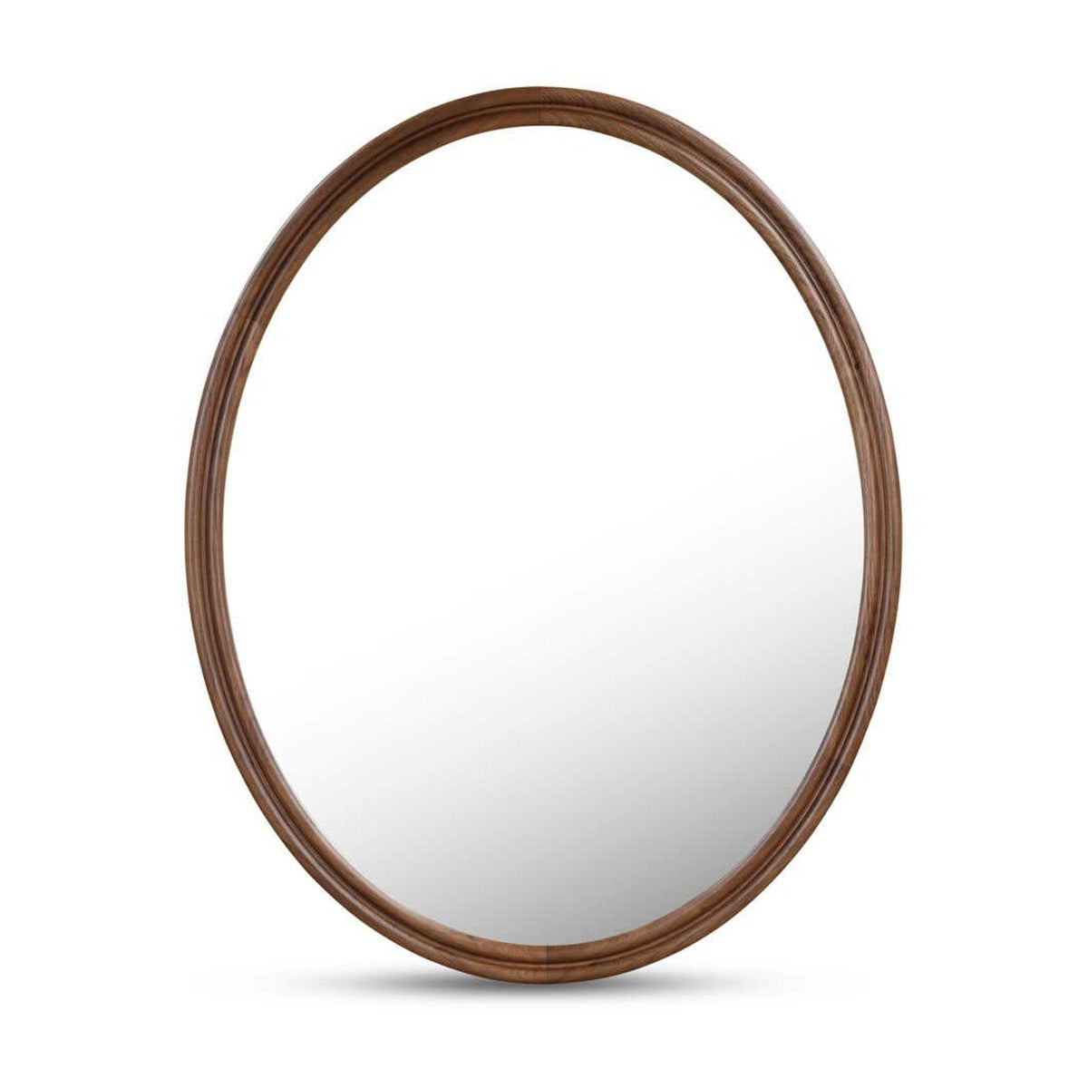 Alcott Oval Mirror Walnut by Moe's Home Collection