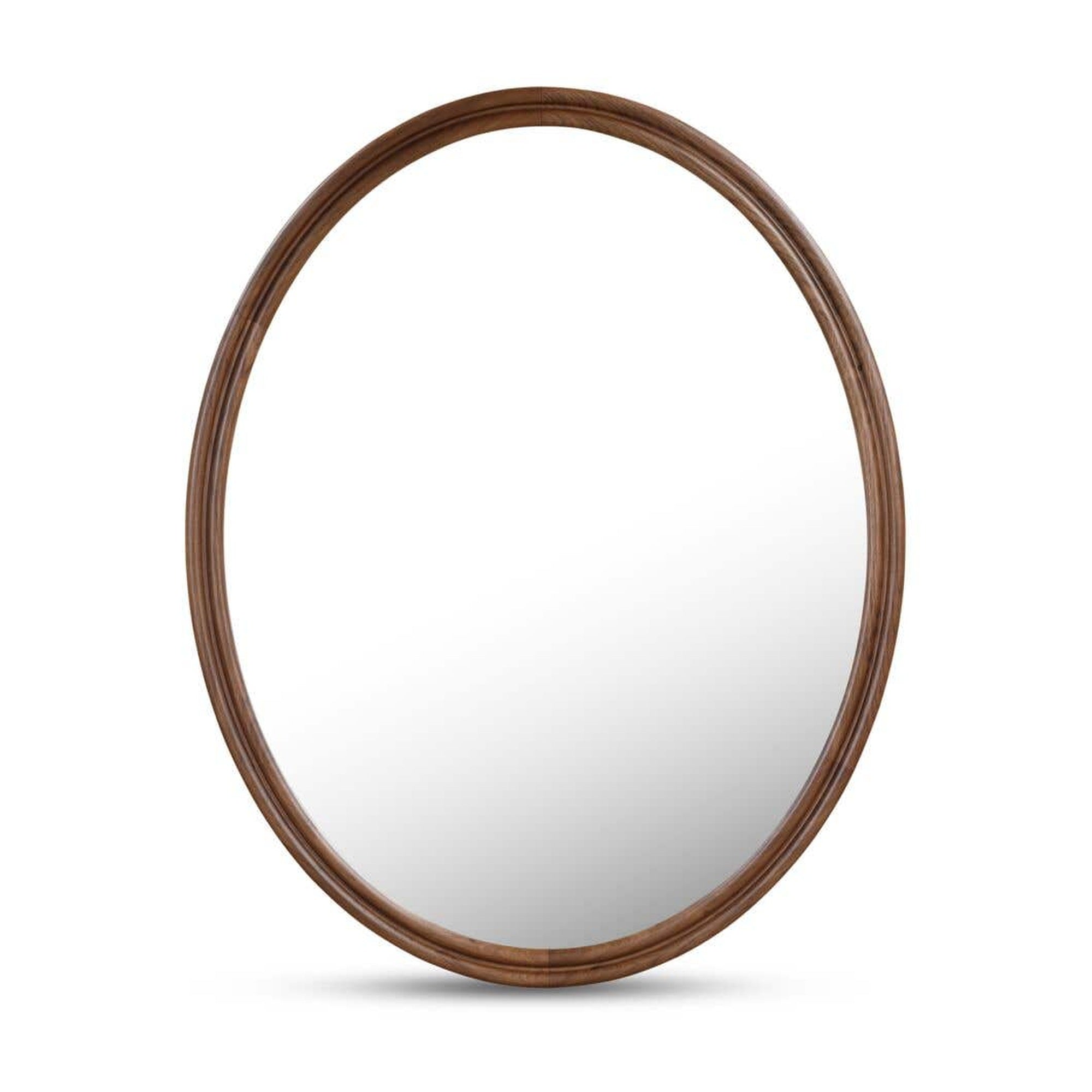 Alcott Oval Mirror Walnut by Moe's Home Collection