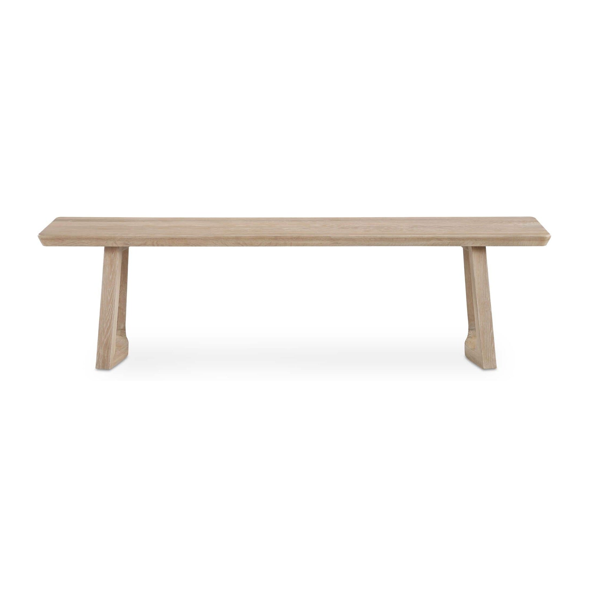Silas Dining Bench Oak by Moe's Home Collection