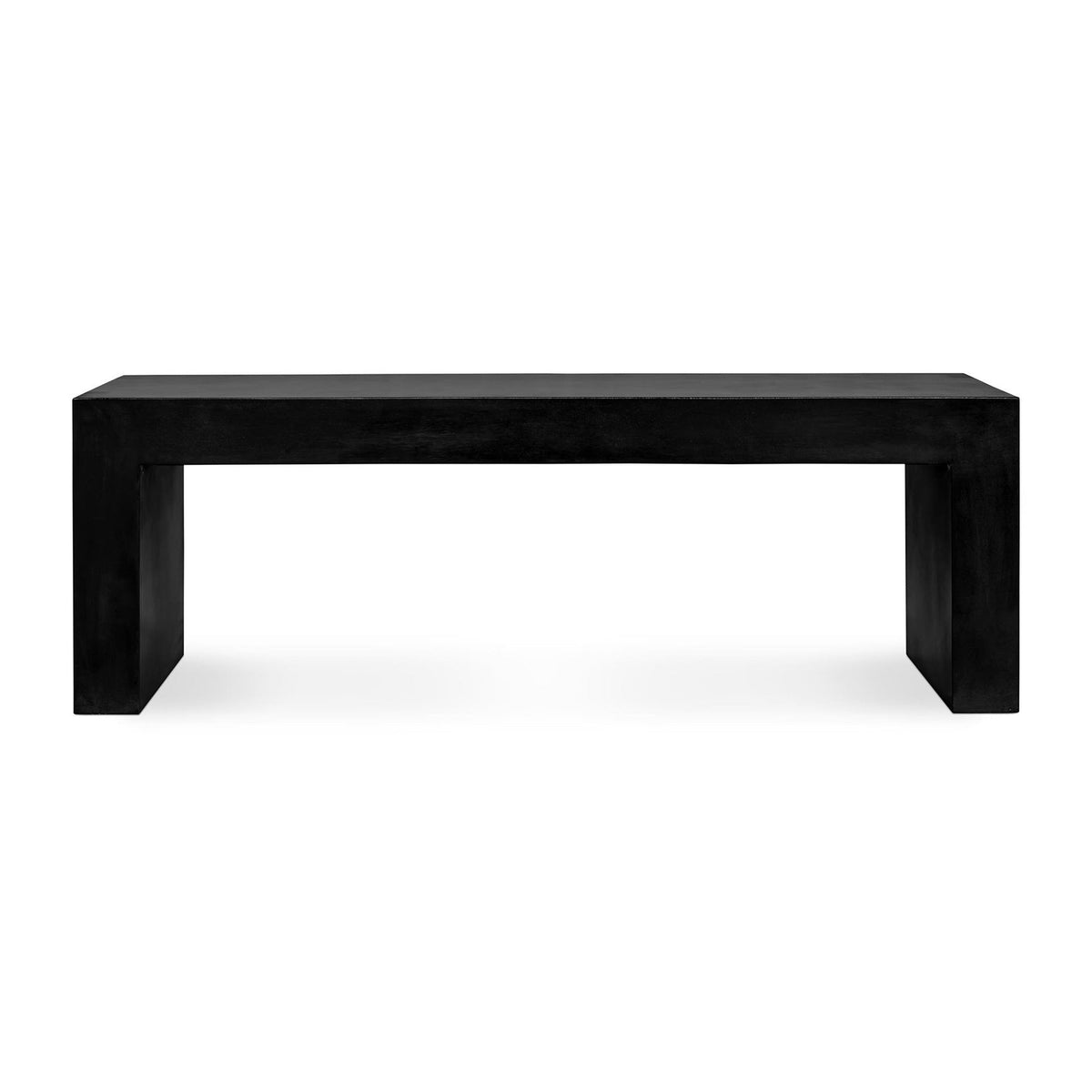 Lazarus Outdoor Bench Black by Moe's Home Collection