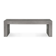 Lazarus Outdoor Bench Dark Grey by Moe's Home Collection