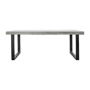 Jedrik Outdoor Dining Table Large Grey by Moe's Home Collection