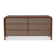 Rye 6 Drawer Dresser Warm Brown by Moe's Home Collection