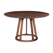 Aldo Round Dining Table Walnut by Moe's Home Collection