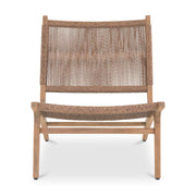 Palma Outdoor Lounge Chair Warm Brown by Moe's Home Collection