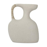 Vila 13In Sculptural Vessel Cream White by Moe's Home Collection