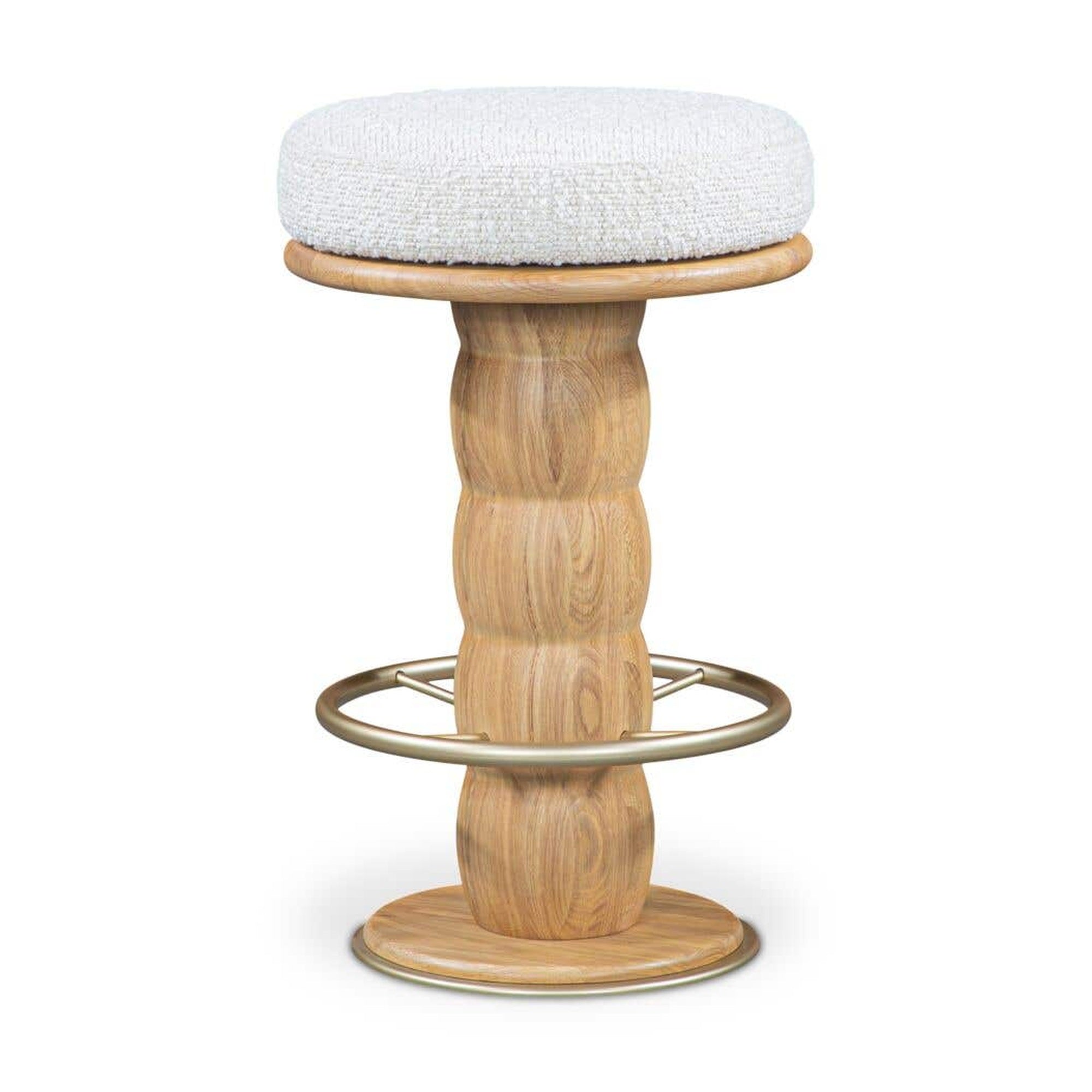 Nio Swivel Counter Stool White Mist by Moe's Home Collection