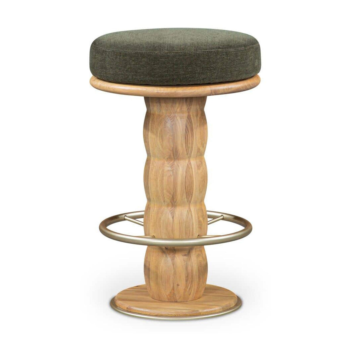 Nio Swivel Counter Stool  Dark Green by Moe's Home Collection