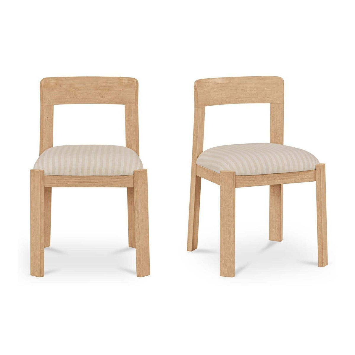 Oli Dining Chair Stripe-Set of Two by Moe's Home Collection