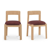 Oli Dining Chair Berry-Set of Two by Moe's Home Collection
