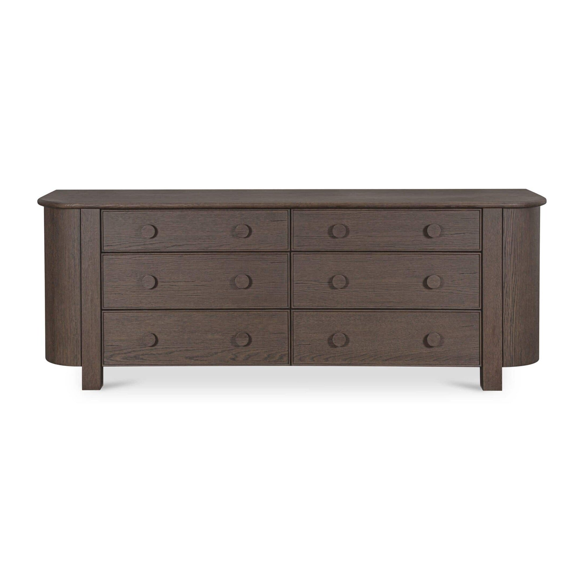 Loren 6 Drawer Dresser Dark Brown by Moe's Home Collection