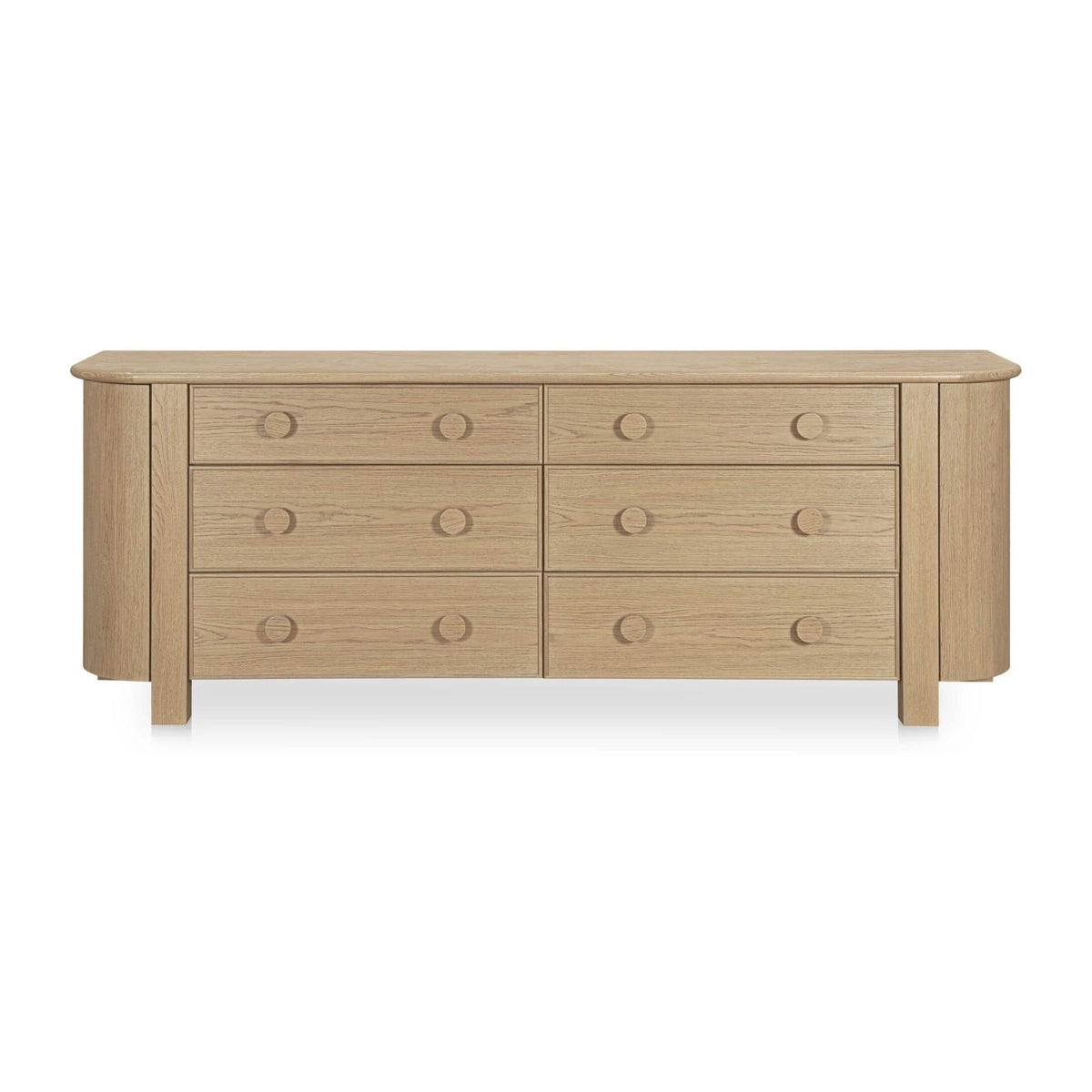 Loren 6 Drawer Dresser Natural by Moe's Home Collection