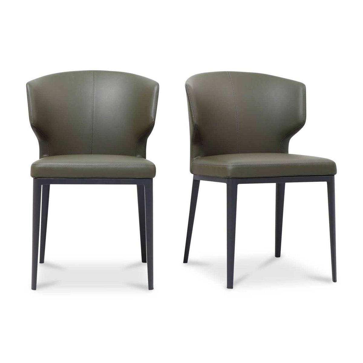 Delaney Dining Chair Dark Green-Set of Two by Moe's Home Collection