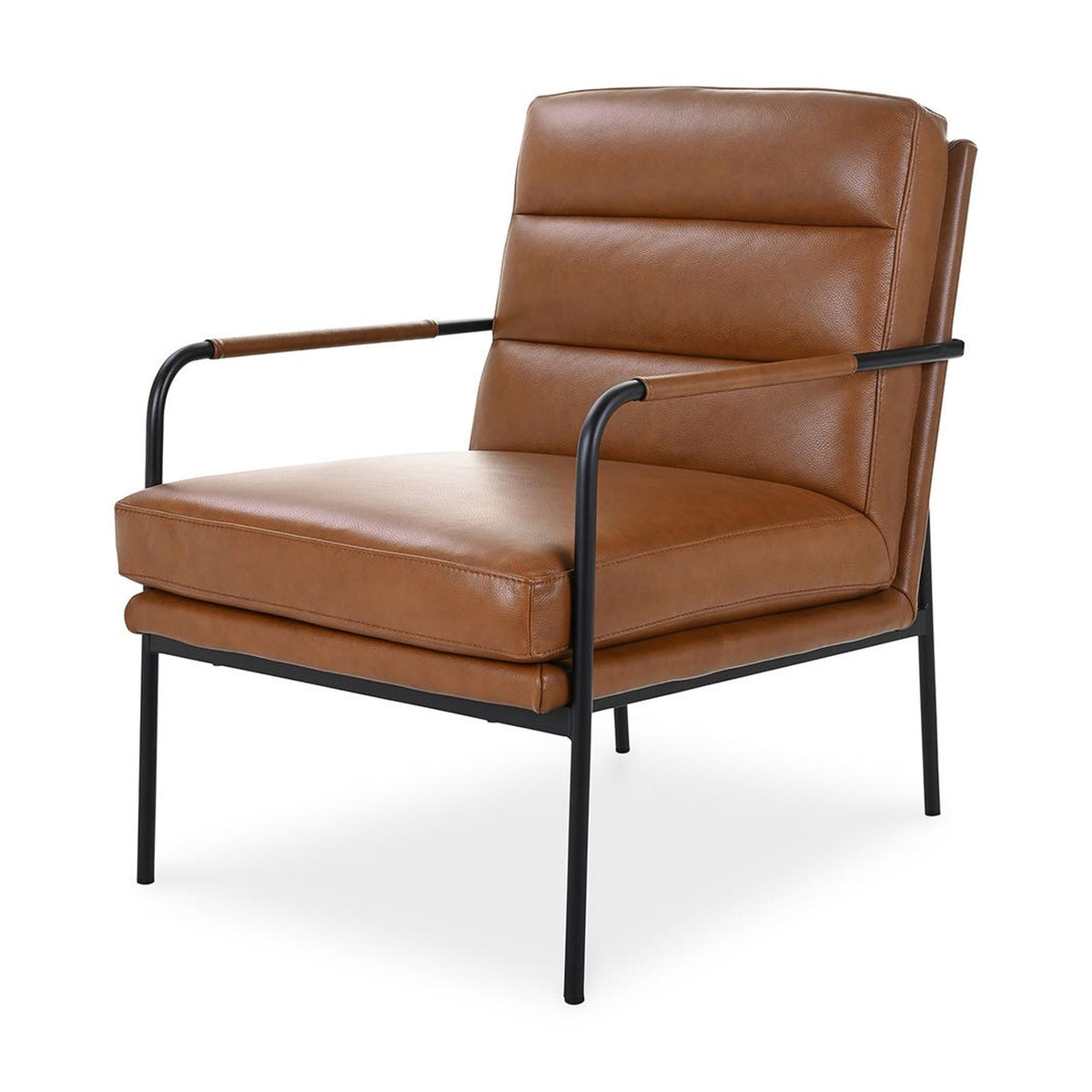 Verlaine Armchair Chestnut Brown by Moe's Home Collection