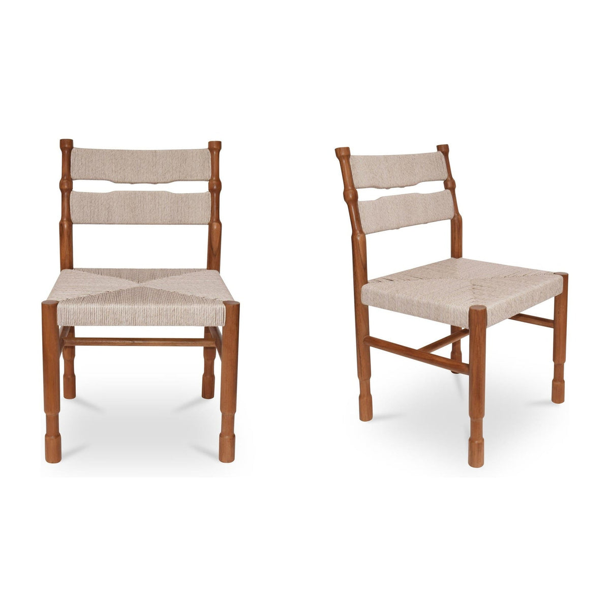 Raf Outdoor Dining Chair Natural - Set Of Two by Moe's Home Collection