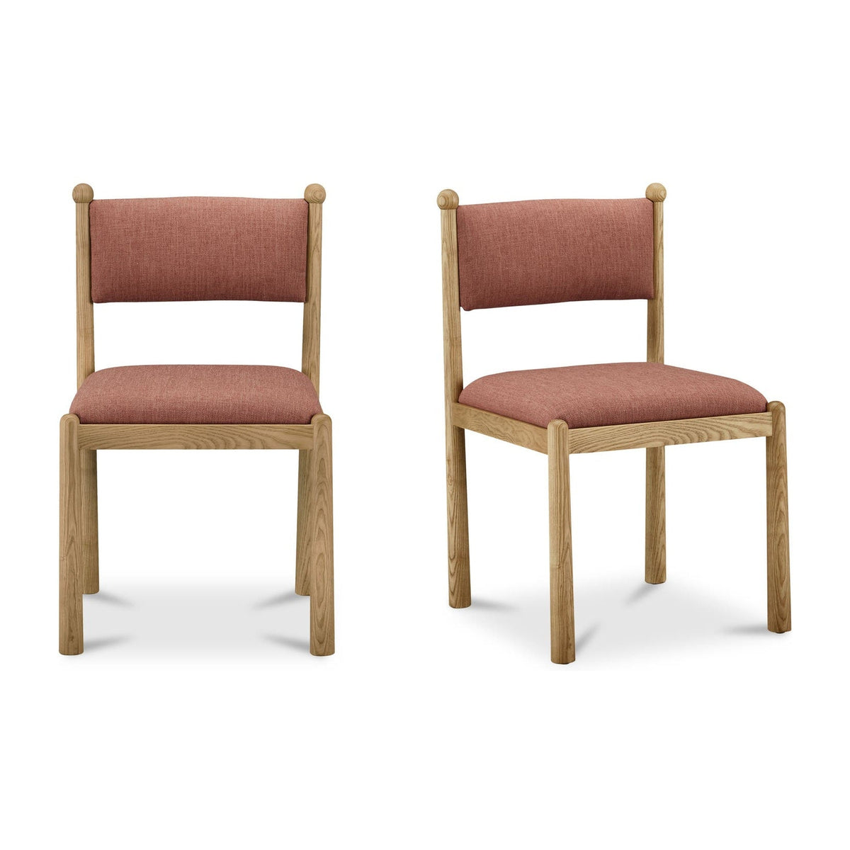 Villetta Dining Chair Deep Pink - Set Of Two by Moe's Home Collection