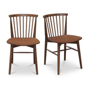 Marley Dining Chair Walnut-Set of Two by Moe's Home Collection