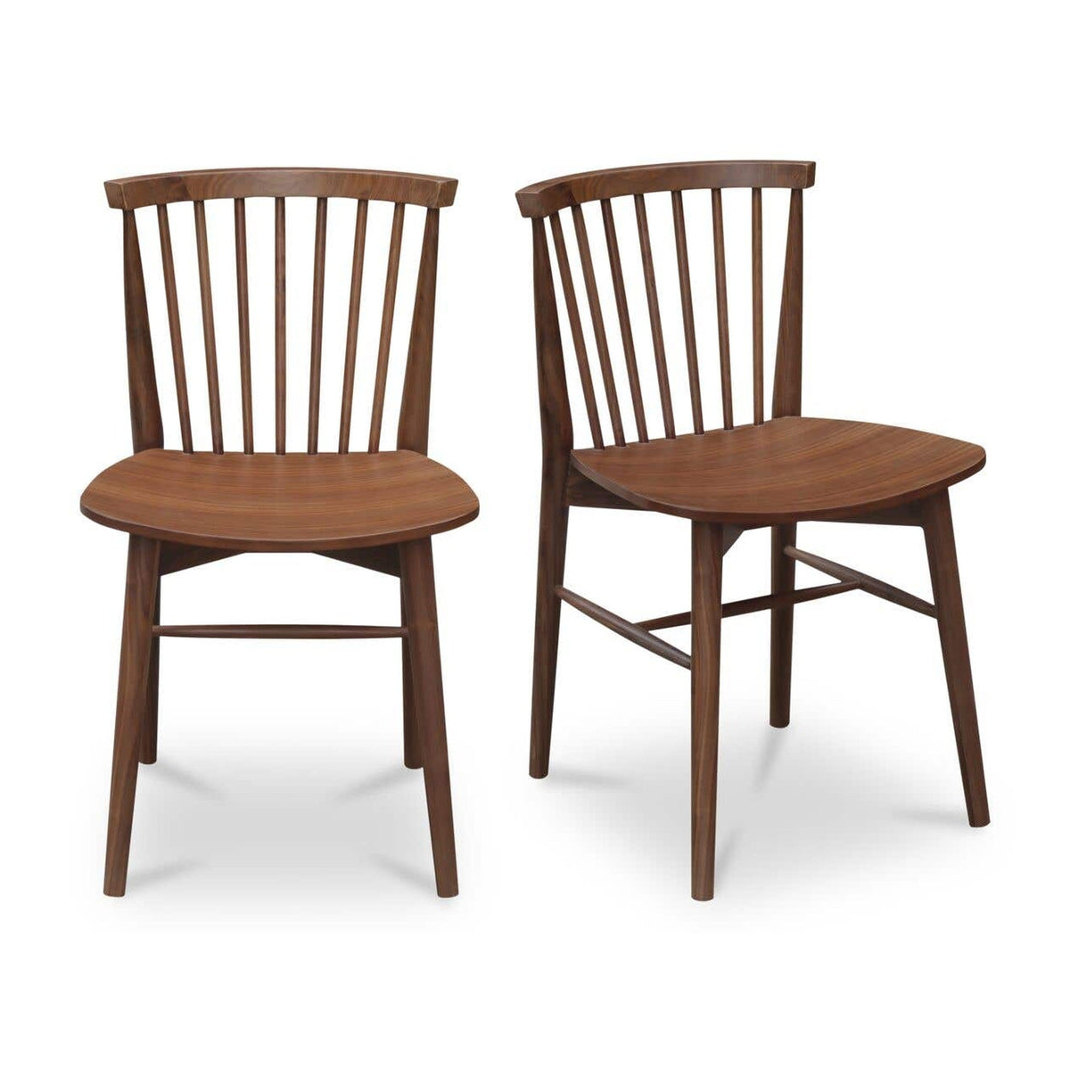 Marley Dining Chair Walnut-Set of Two by Moe's Home Collection