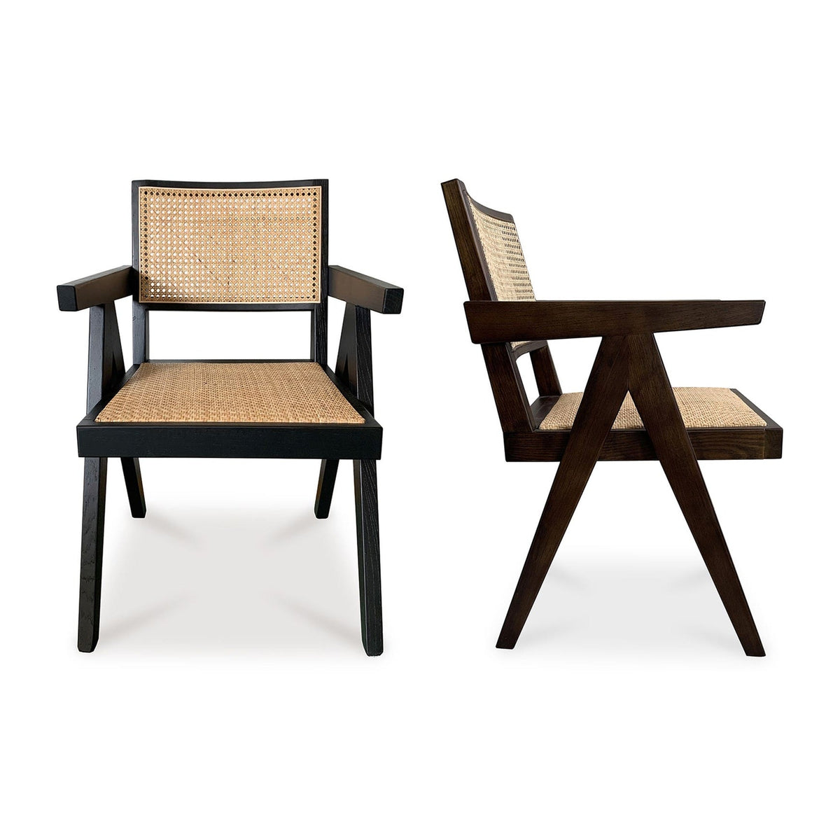 Takashi Chair Dark Brown - Set Of Two by Moe's Home Collection