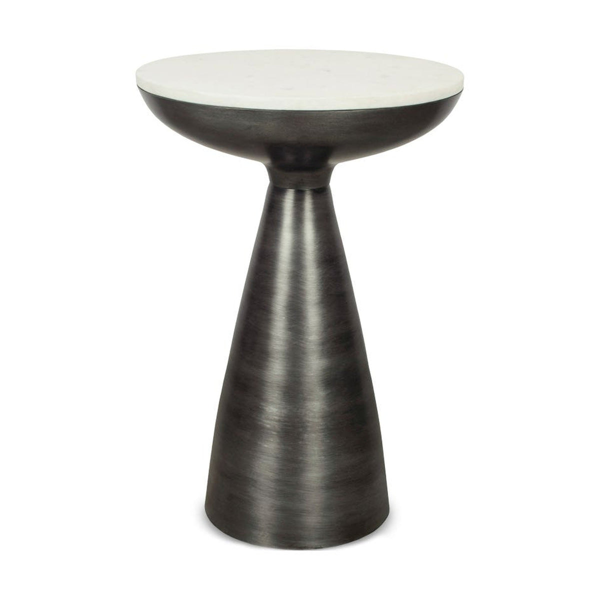 Font Side Table White Marble by Moe's Home Collection