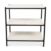 Trine Nightstand White Marble by Moe's Home Collection